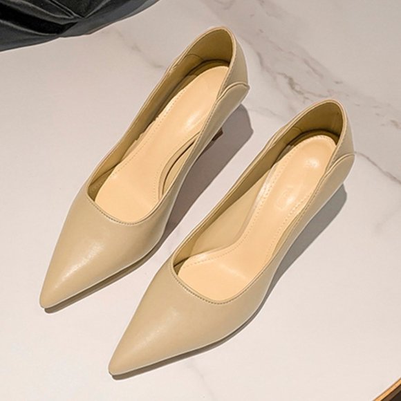 Shallow Mouth Pointed High Heels